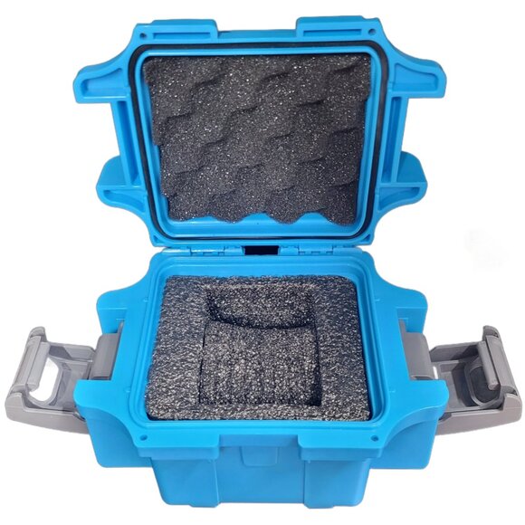 INVICTA SMALL BLUE/GREY LIMITED EDITION ONE SLOT WATCH BOX PROTECTOR DIVE CASE - Picture 2 of 3